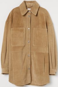 Oversized suede jacket from H&M