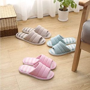 Open toe cotton comfortable slippers