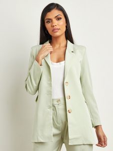 College outfits - Longline button-up blazer