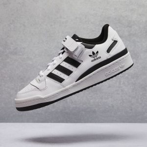 Adidas shoes in black and white