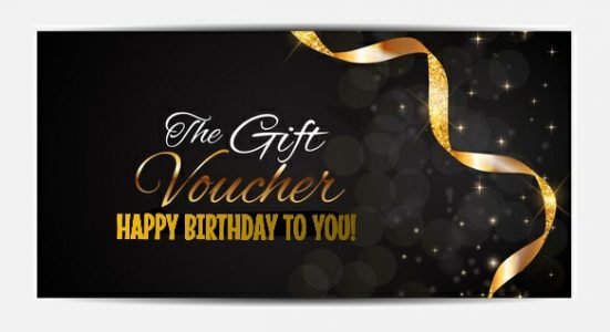 The gift card voucher for men