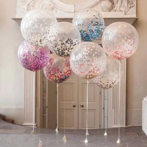 Tea party essentials confetti balloon