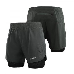 Men Two In One Running Shorts amazon