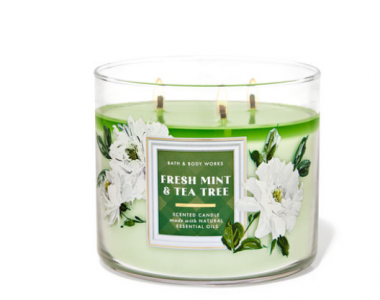 green scented candle