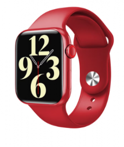 red smart watch