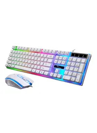 Rainbow Colour LED Wired Gaming Keyboard quirky products noon