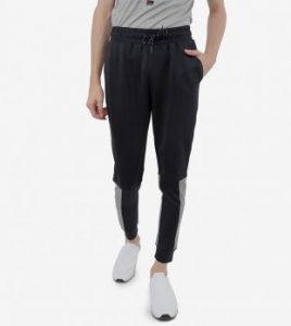 R&B Slim Fit Textured Joggers for Men