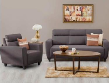 Gray sofa from Home Centre Dubai