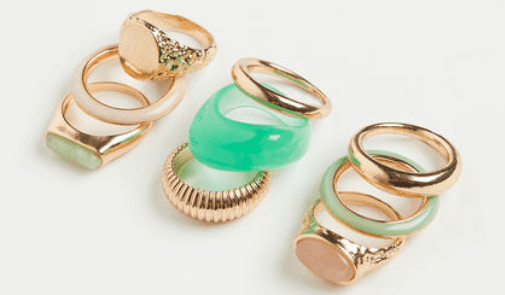 Shop 9-pack rings online H&M UAE