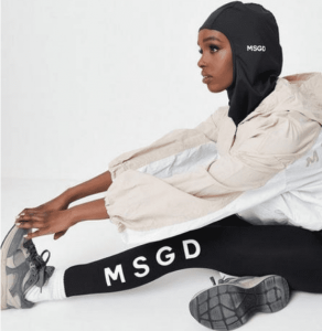 Black Recycled Black Msgd Gym Hijab