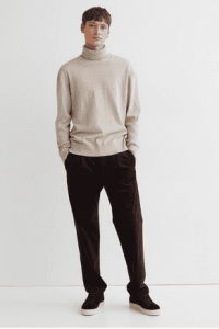 Regular Fit Cashmere-blend polo-neck jumper