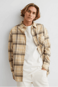 Relaxed Fit Checked flannel shirt AED 99.00