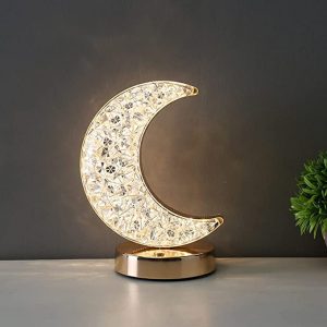 Moon Shaped USB Rechargeable Table Lamp