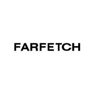 Black logo of Farfetch on a white background