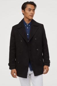 Wool-blend pea coat H&m winter wardrobe