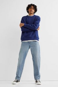 Casual slim fit light blue jeans from Men by H&M