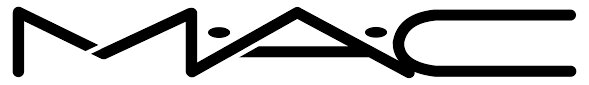 Black logo of MAC Cosemetics on a white background