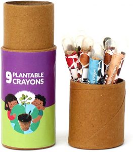 Plantable coloring seed crayons