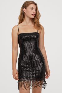 One of sequin dresses