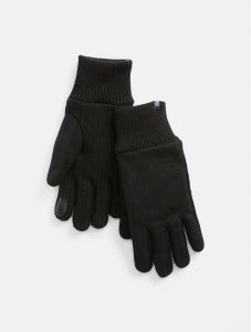 Black Woollen Gloves Men